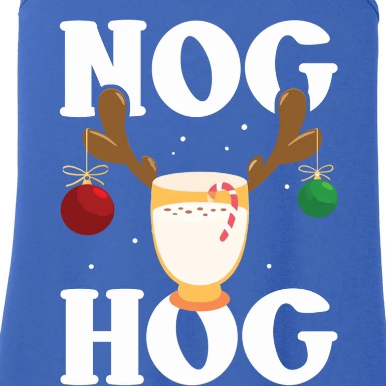 Nog Hog Meaningful Gift National Eggnog Day Meaningful Gift Egg Nog Christmas Ho Ladies Essential Tank