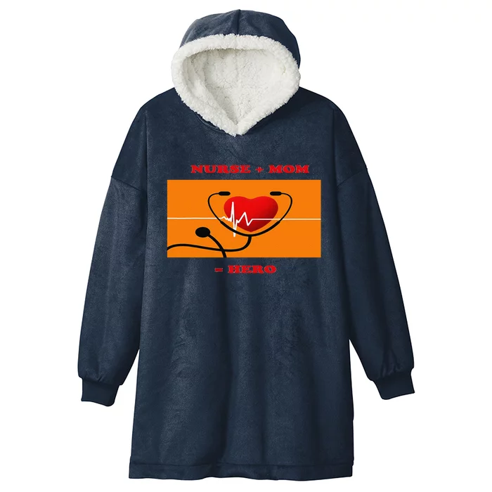 Nurse Hero Mom Nurses Week Happy Mothers Day Hooded Wearable Blanket