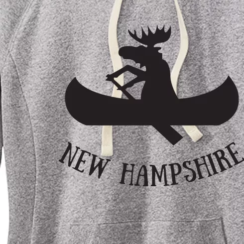 New Hampshire Moose Canoe Vacation Women's Fleece Hoodie