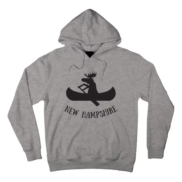 New Hampshire Moose Canoe Vacation Tall Hoodie