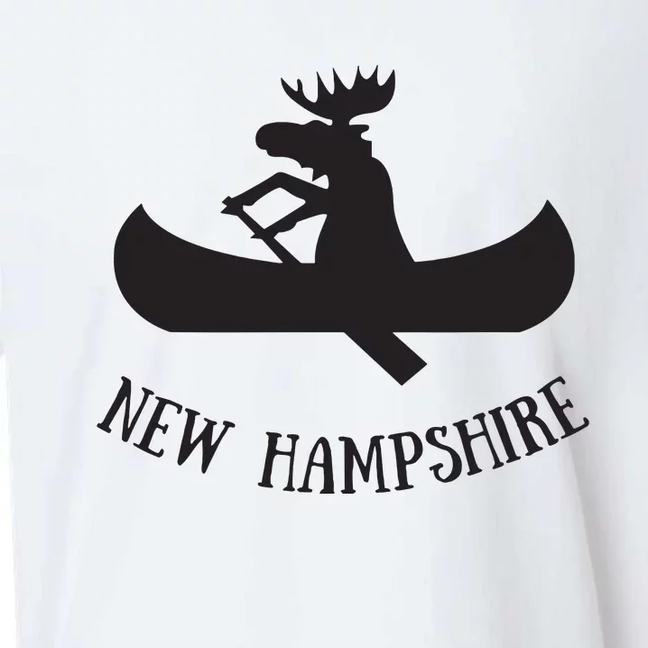 New Hampshire Moose Canoe Vacation Sueded Cloud Jersey T-Shirt