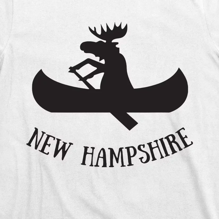 New Hampshire Moose Canoe Vacation T-Shirt