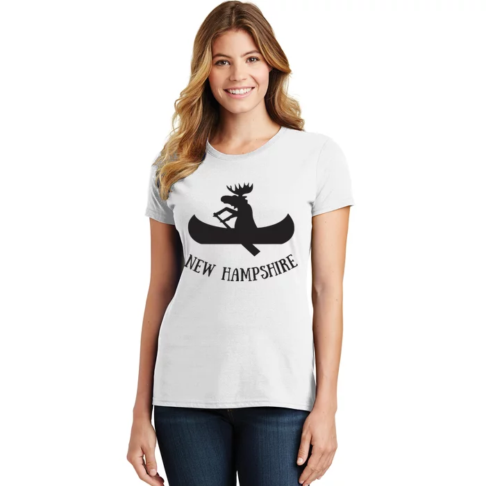 New Hampshire Moose Canoe Vacation Women's T-Shirt