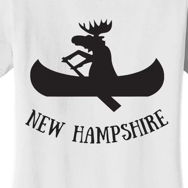 New Hampshire Moose Canoe Vacation Women's T-Shirt