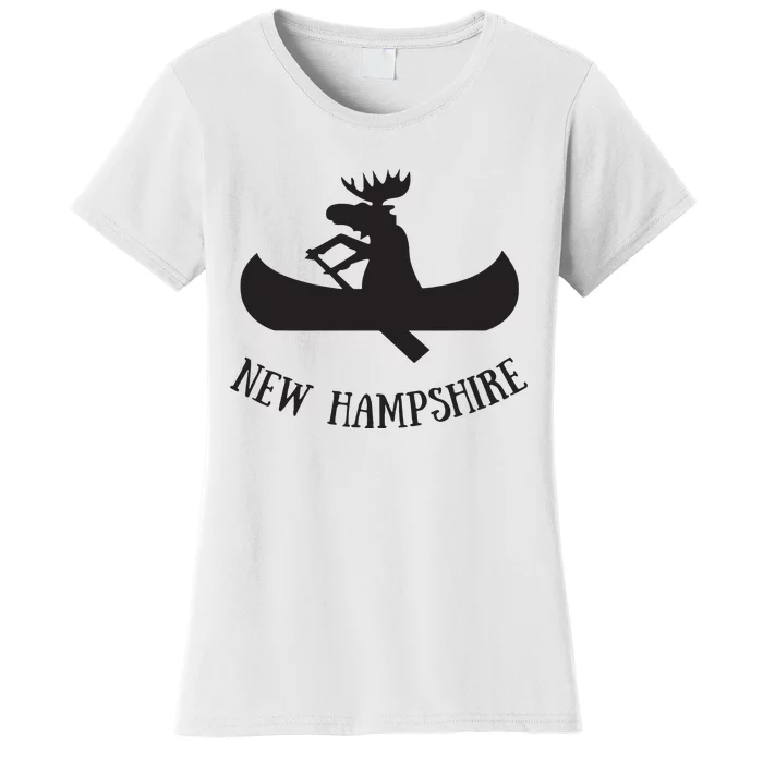 New Hampshire Moose Canoe Vacation Women's T-Shirt