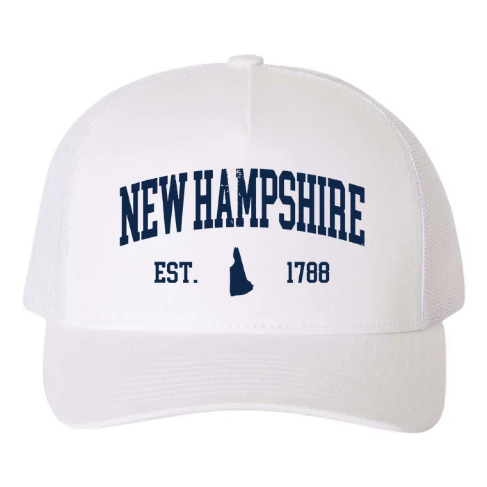 New Hampshire Map 1788 Vintage Souvenirs New Hampshire Yupoong Adult 5-Panel Trucker Hat