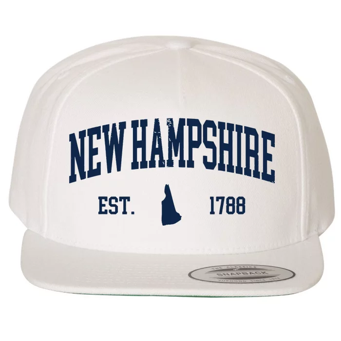 New Hampshire Map 1788 Vintage Souvenirs New Hampshire Wool Snapback Cap