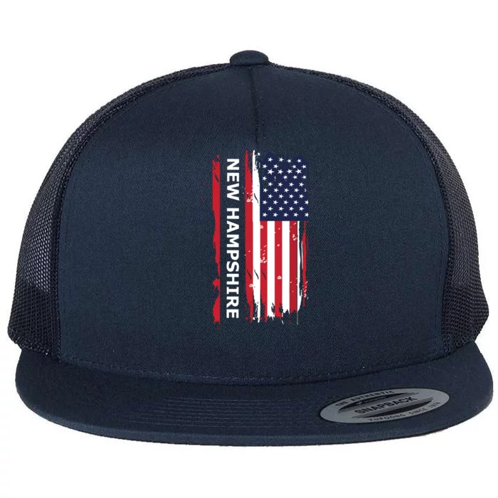 New Hampshire Flat Bill Trucker Hat