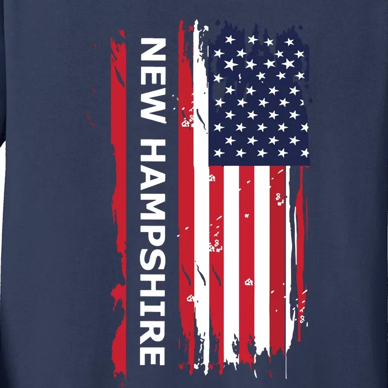 New Hampshire Kids Long Sleeve Shirt