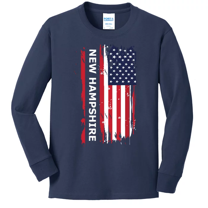 New Hampshire Kids Long Sleeve Shirt