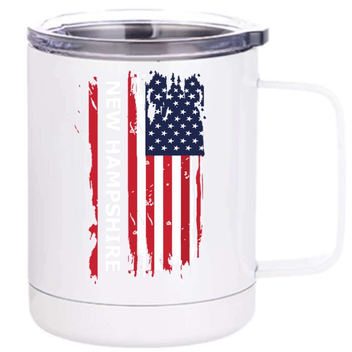 New Hampshire Front & Back 12oz Stainless Steel Tumbler Cup