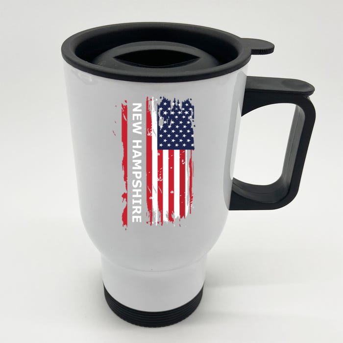 New Hampshire Front & Back Stainless Steel Travel Mug