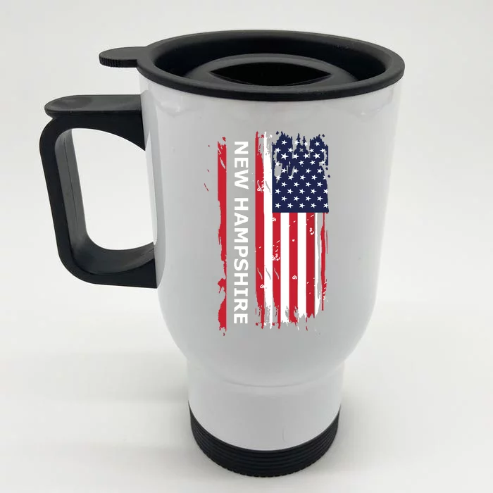 New Hampshire Front & Back Stainless Steel Travel Mug