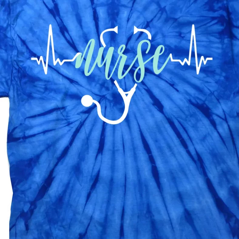 Nurse Heartbeat Nursery Nursing Nurses Collection Gift Tie-Dye T-Shirt