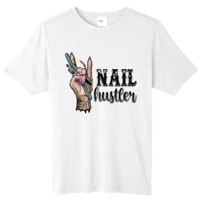 Nail Hustler Nail Technician ChromaSoft Performance T-Shirt