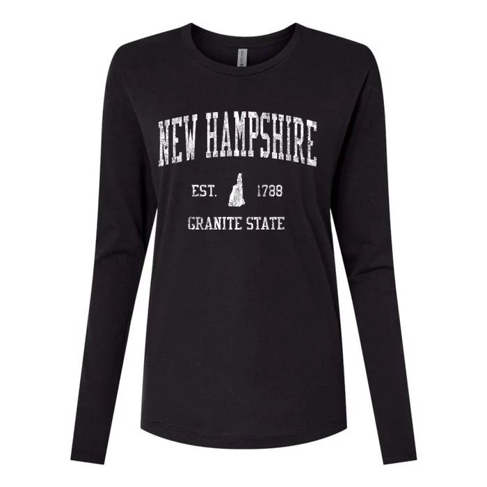 New Hampshire Womens Cotton Relaxed Long Sleeve T-Shirt