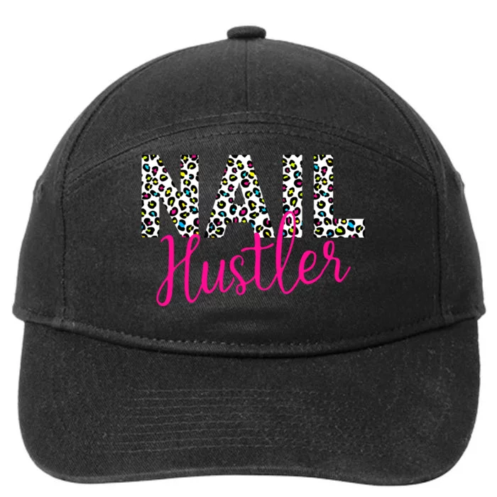 Nail Hustler Nail Tech Techniques Nail Boss Nail Polish Art 7-Panel Snapback Hat