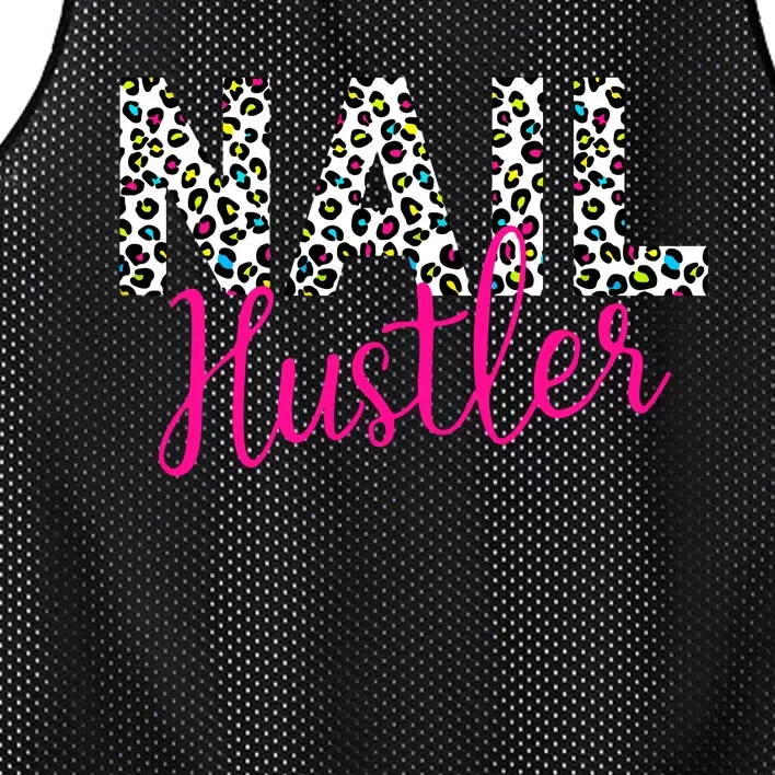 Nail Hustler Nail Tech Techniques Nail Boss Nail Polish Art Mesh Reversible Basketball Jersey Tank