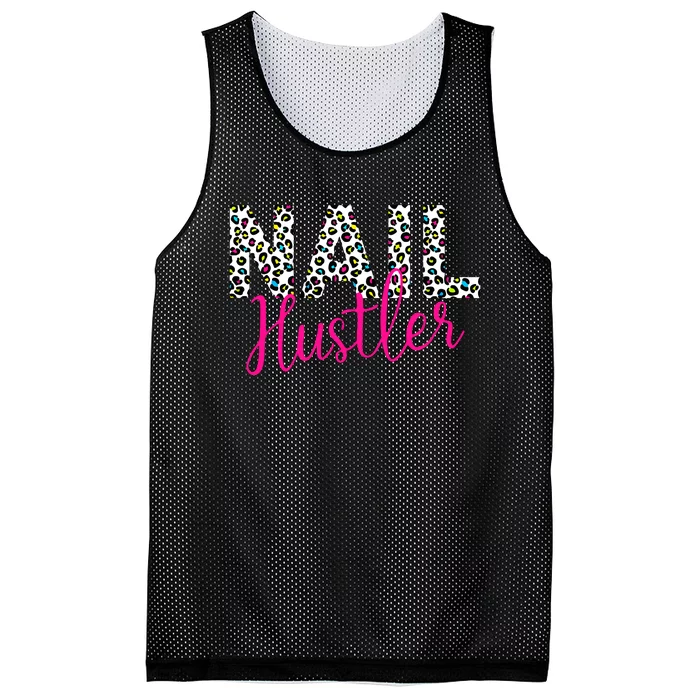 Nail Hustler Nail Tech Techniques Nail Boss Nail Polish Art Mesh Reversible Basketball Jersey Tank