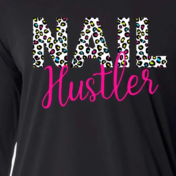 Nail Hustler Nail Tech Techniques Nail Boss Nail Polish Art Cooling Performance Long Sleeve Crew