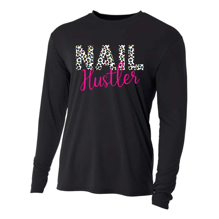 Nail Hustler Nail Tech Techniques Nail Boss Nail Polish Art Cooling Performance Long Sleeve Crew