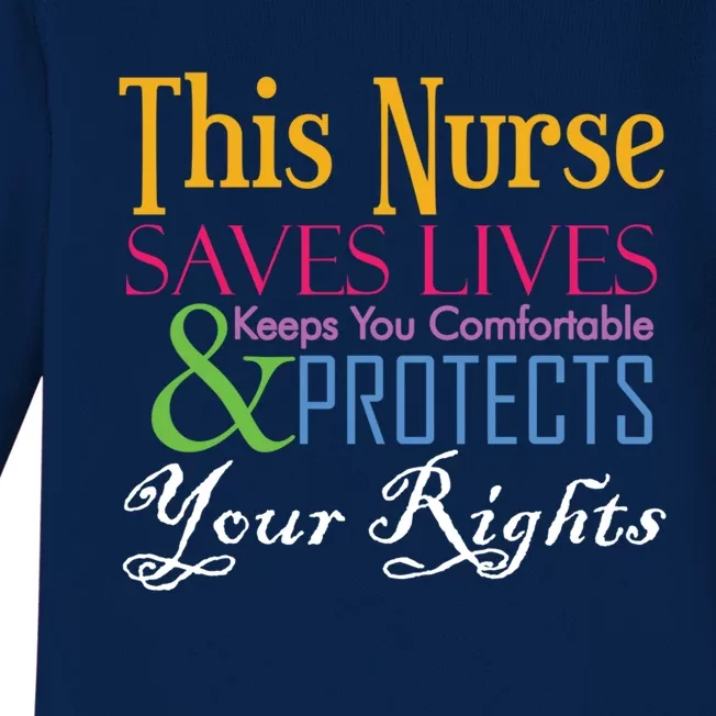 Nurse Hero Novelty Gift Baby Long Sleeve Bodysuit