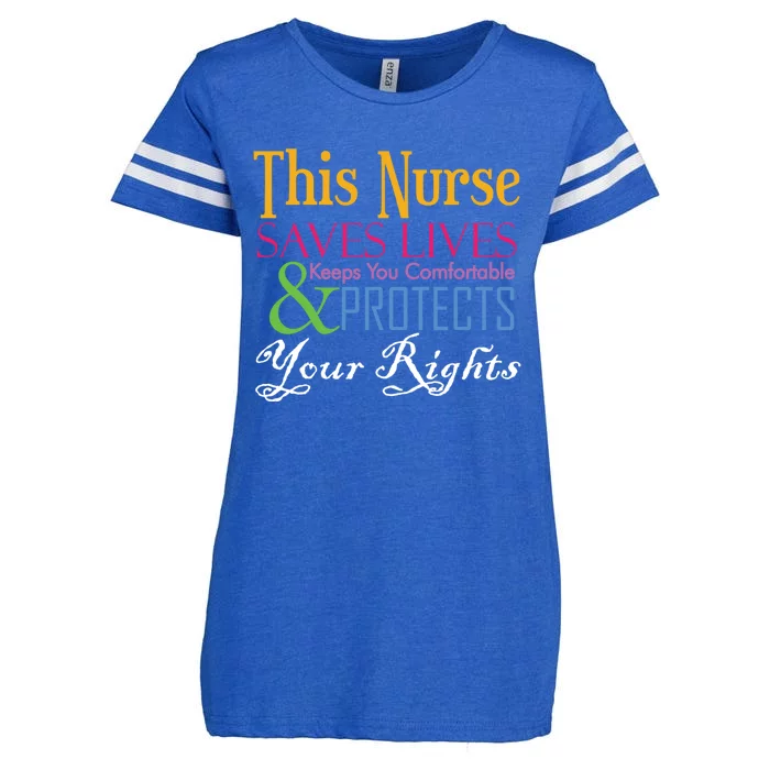 Nurse Hero Novelty Gift Enza Ladies Jersey Football T-Shirt