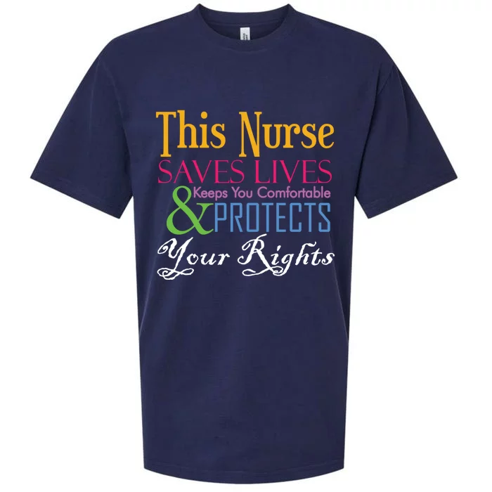 Nurse Hero Novelty Gift Sueded Cloud Jersey T-Shirt