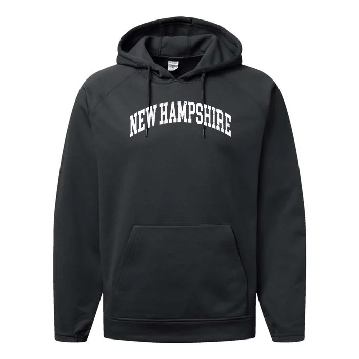 New Hampshire NH Worn Design Classic Performance Fleece Hoodie