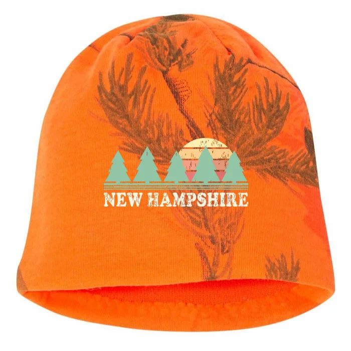 New Hampshire Nh Vintage Retro 70s Graphic Kati - Camo Knit Beanie