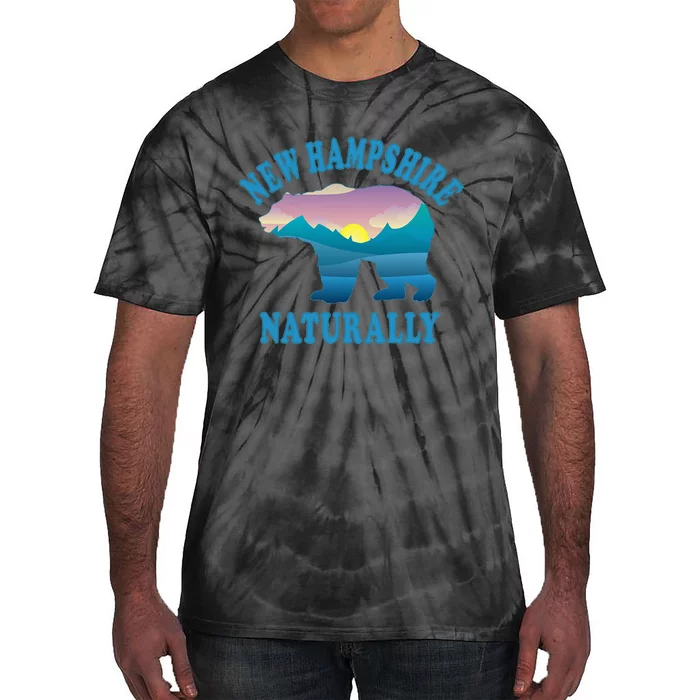 New Hampshire Naturally Bear Woods Nature Adventure Trees Tie-Dye T-Shirt