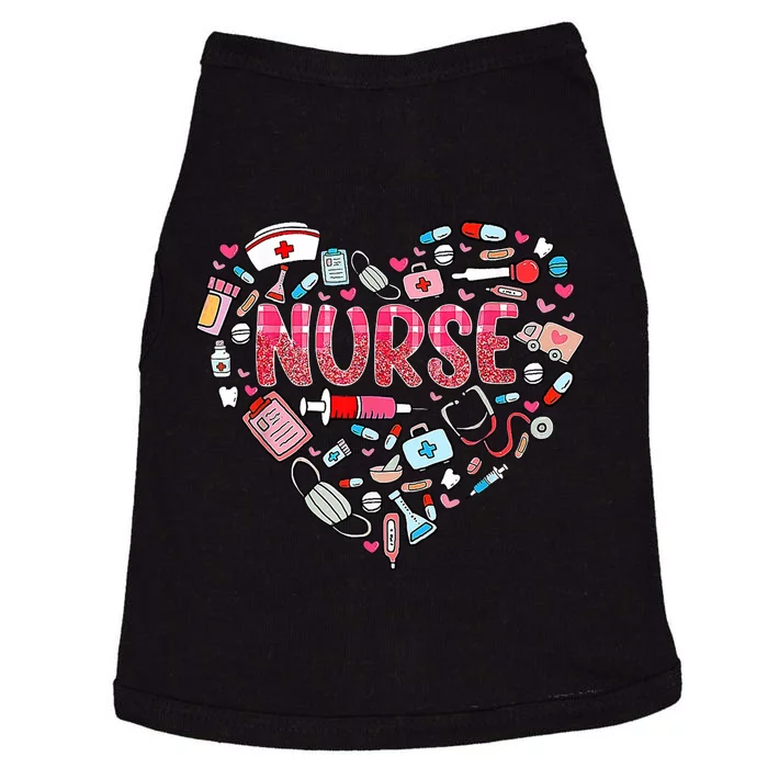 Nurse Heart Nursing Hospital Gift Doggie Tank