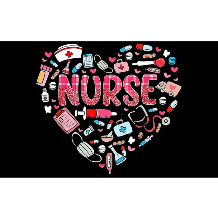 Nurse Heart Nursing Hospital Gift Bumper Sticker