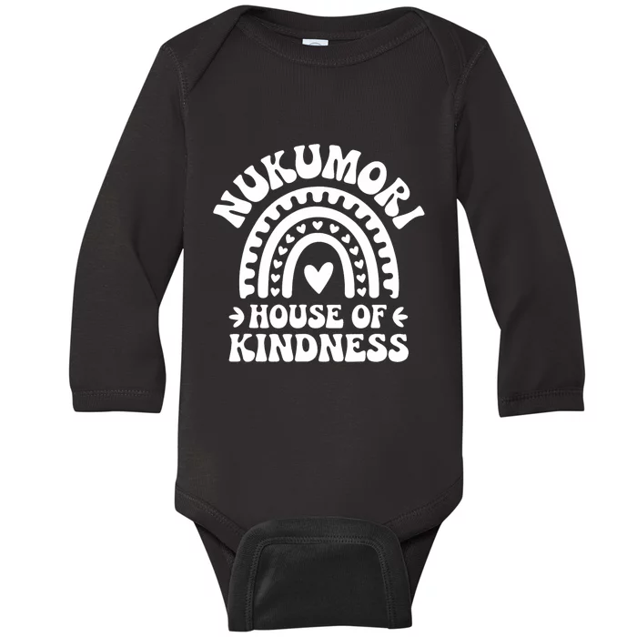 Nukumori House Of Kindness Boho Heart Rainbow Baby Long Sleeve Bodysuit