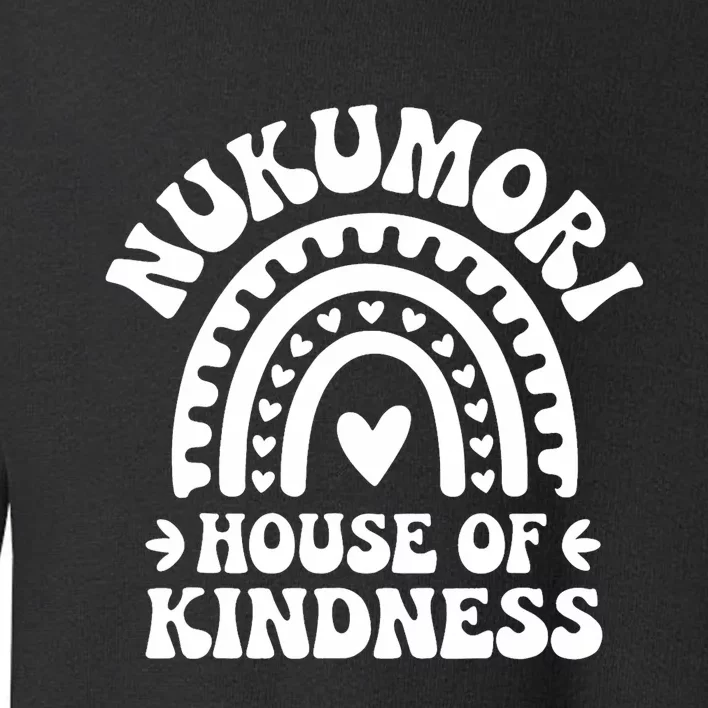 Nukumori House Of Kindness Boho Heart Rainbow Toddler Sweatshirt