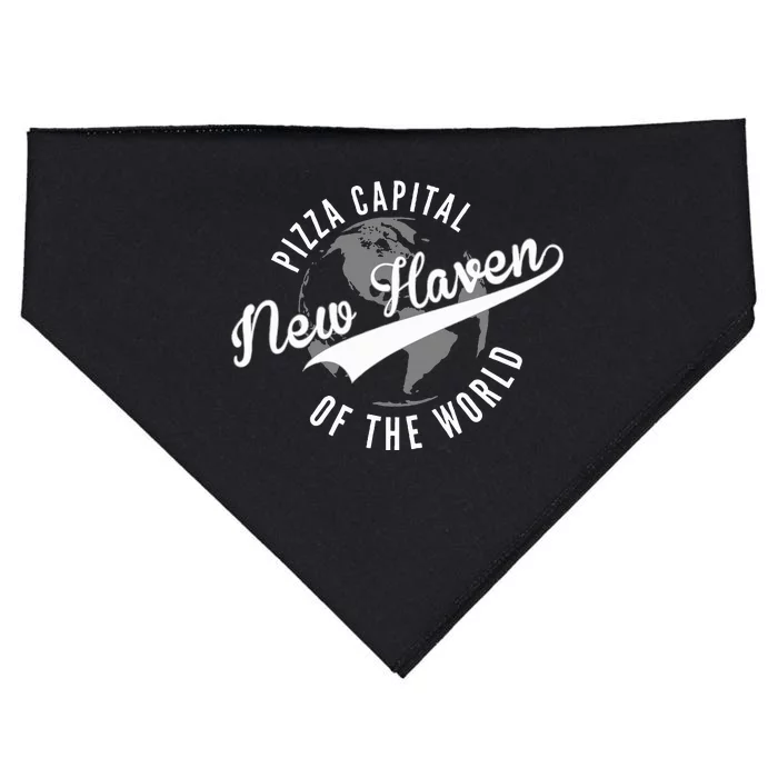 New Haven Pizza Capital Of The World Connecticut USA-Made Doggie Bandana