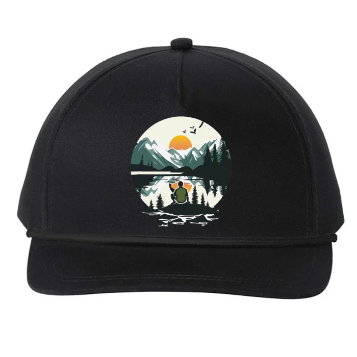 Nature Happy Place Snapback Five-Panel Rope Hat