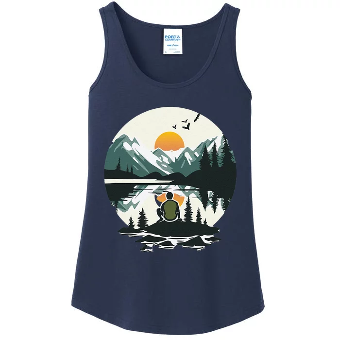 Nature Happy Place Ladies Essential Tank