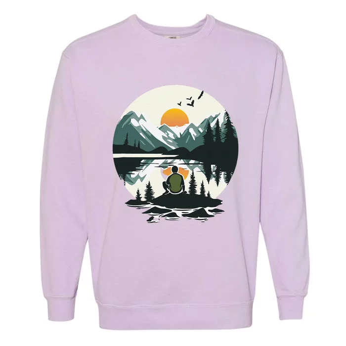 Nature Happy Place Garment-Dyed Sweatshirt