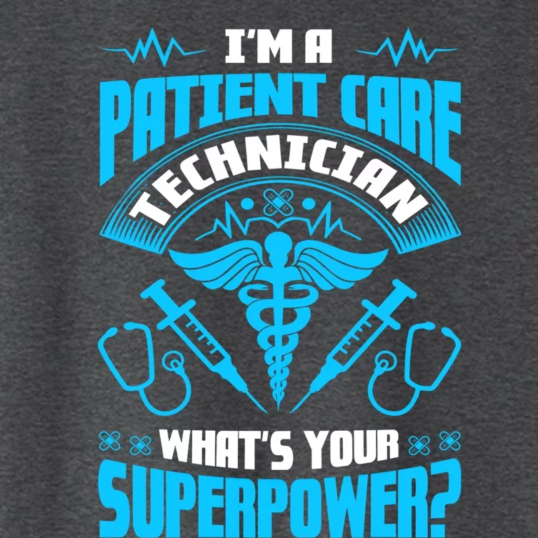 Nursing Healthcare Patient Care Technician Patient Tech Pct Gift Women's Crop Top Tee