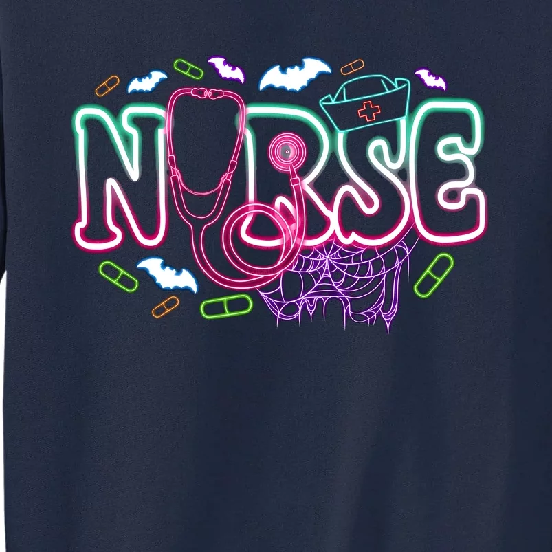 Nurse Halloween Pumpkin Spooky Tall Sweatshirt