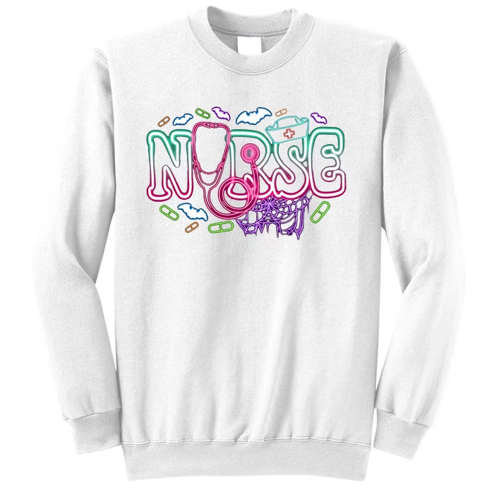 Nurse Halloween Pumpkin Spooky Sweatshirt