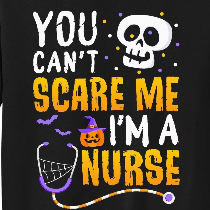 Nurse Halloween RN Witch Boo Funny Costume Tall Sweatshirt