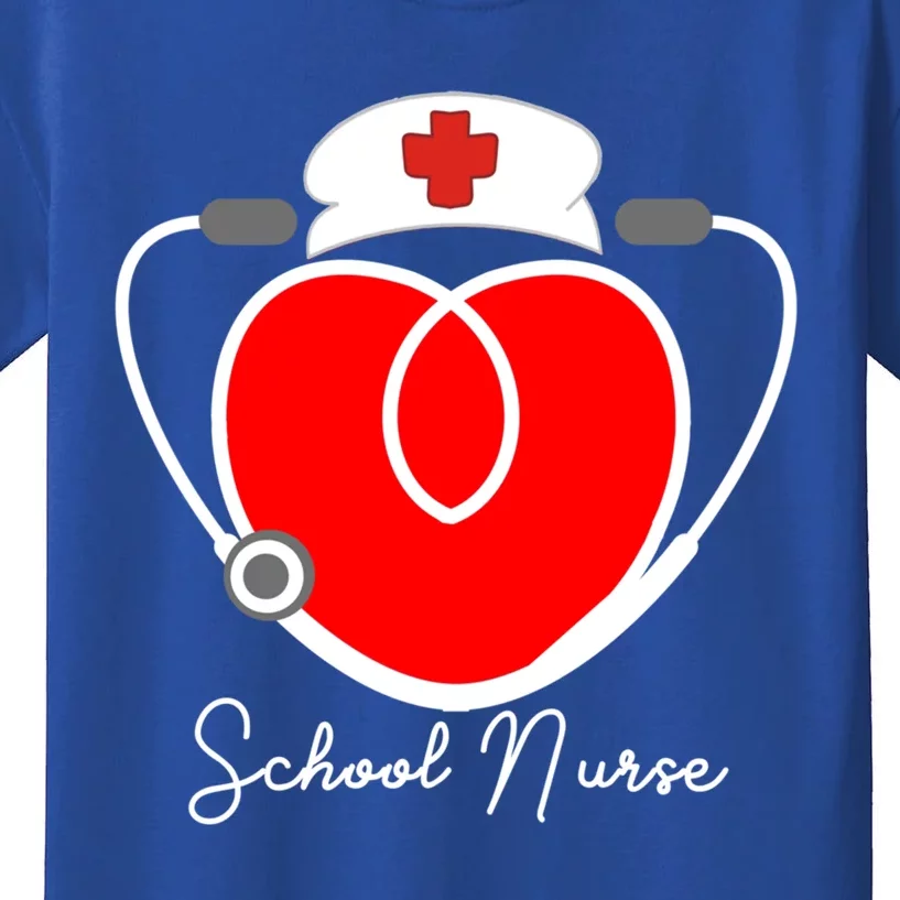 Nurse Heart Stethoscope For School Nurse Halloween Great Gift Kids T-Shirt