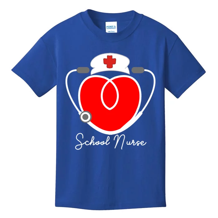 Nurse Heart Stethoscope For School Nurse Halloween Great Gift Kids T-Shirt