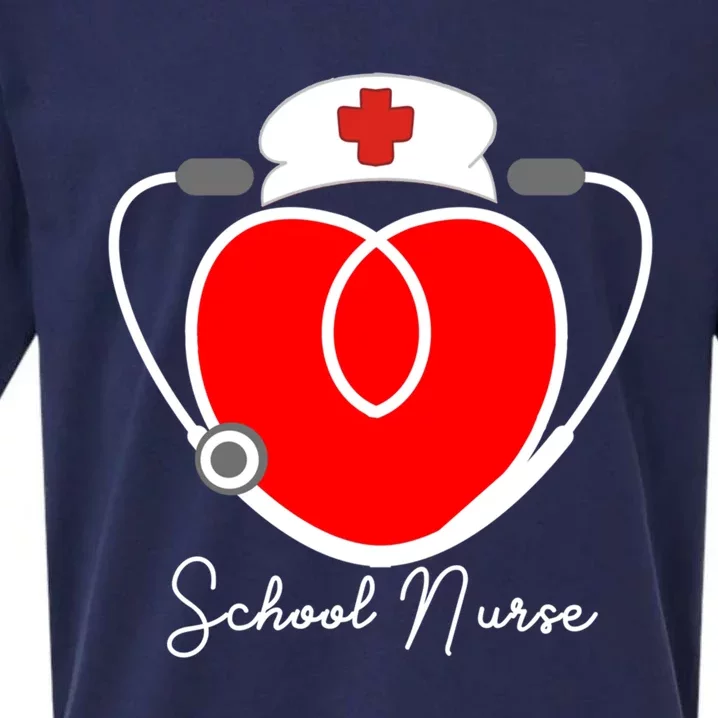 Nurse Heart Stethoscope For School Nurse Halloween Great Gift Sueded Cloud Jersey T-Shirt