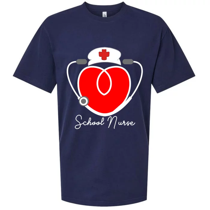 Nurse Heart Stethoscope For School Nurse Halloween Great Gift Sueded Cloud Jersey T-Shirt