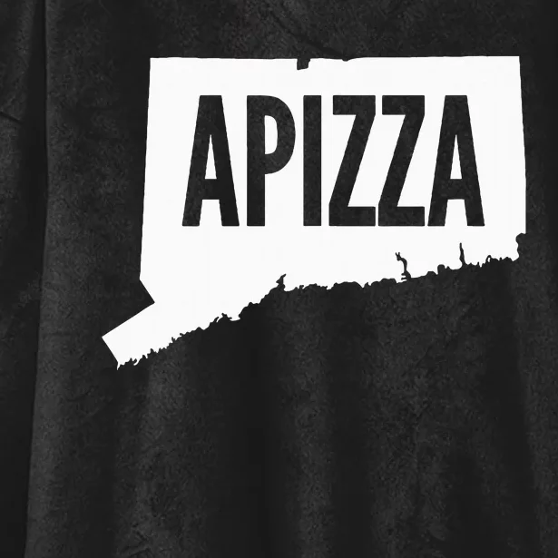 New Haven Style Apizza In Connecticut Hooded Wearable Blanket