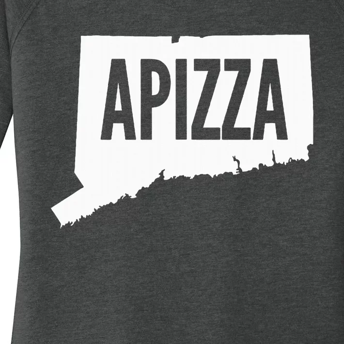 New Haven Style Apizza In Connecticut Women's Perfect Tri Tunic Long Sleeve Shirt