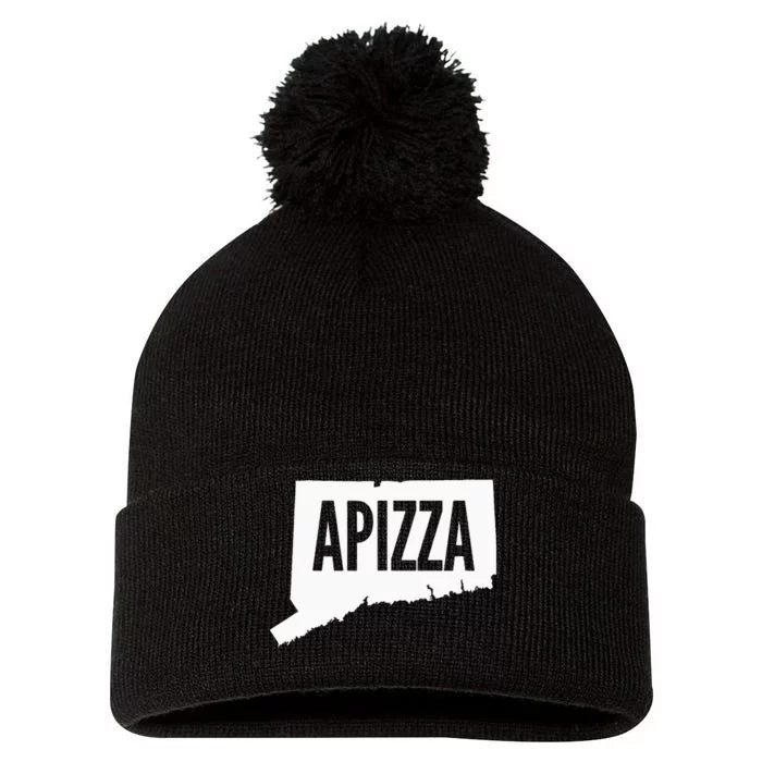 New Haven Style Apizza In Connecticut Pom Pom 12in Knit Beanie